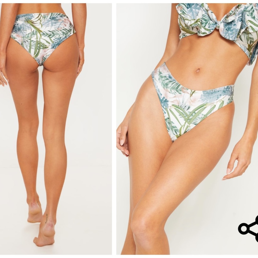 PrettyLittleThing Leafy Bottom